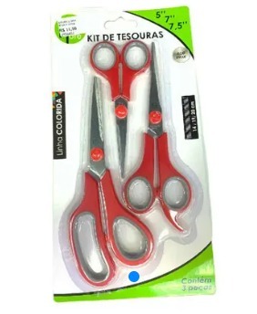 TESOURA KIT C/4 PCS HM
